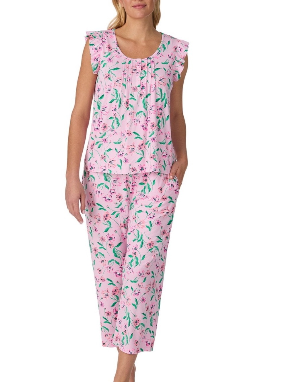 Woman’s Draper James xxl ' Pink Floral Pajama Set - Soft Cotton Nightwear